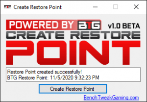 Create Restore Point 1.0 Beta [Latest] - S0ft4PC