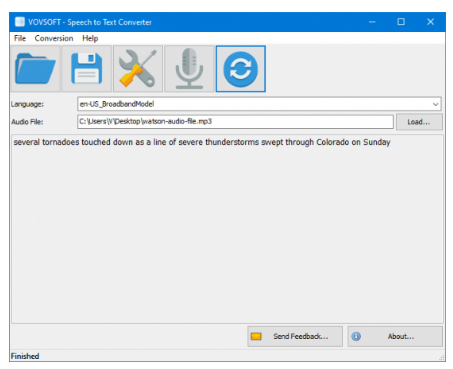 Vovsoft Speech to Text Converter