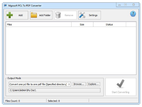 Mgosoft PCL To PDF Converter