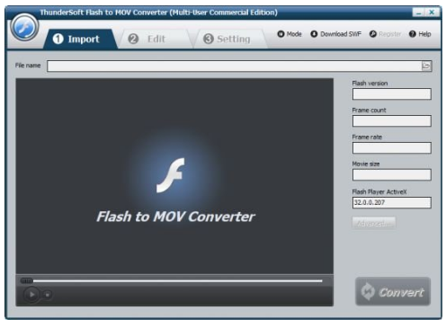 ThunderSoft Flash to MOV Converter