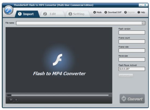 ThunderSoft Flash to MP4 Converter