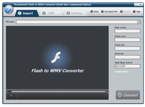 ThunderSoft Flash to WMV Converter