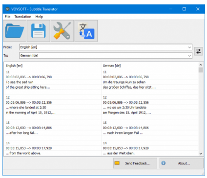 VovSoft Subtitle Translator