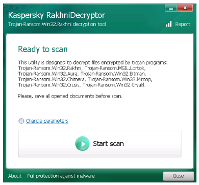 Kaspersky RakhniDecryptor