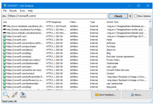 VovSoft Link Analyzer