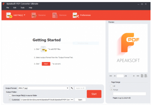 Apeaksoft PDF Converter Ultimate