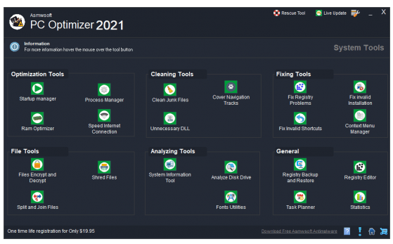 Asmwsoft PC Optimizer