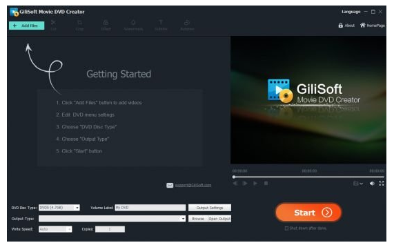 GiliSoft Movie DVD Creator