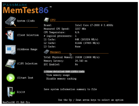 PassMark Memtest86