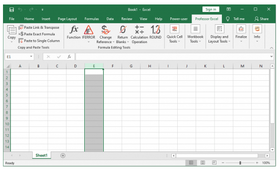 Professor Excel Tools