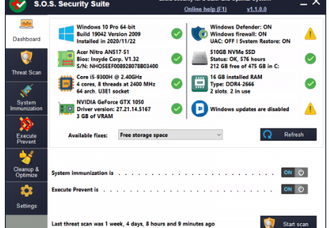 S.O.S Security Suite 2.7.9.1 Portable [Latest] Crack