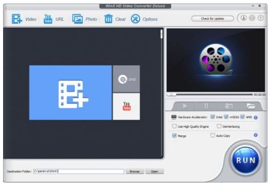 WinX HD Video Converter Deluxe