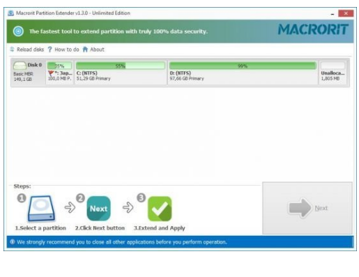 Macrorit Partition Extender