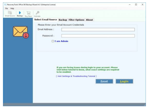 RecoveryTools Office 365 Backup Wizard