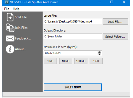 VovSoft File Splitter and Joiner 1.5 [Latest] Crack