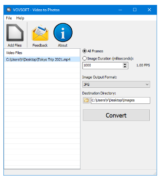 VovSoft Video to Photos
