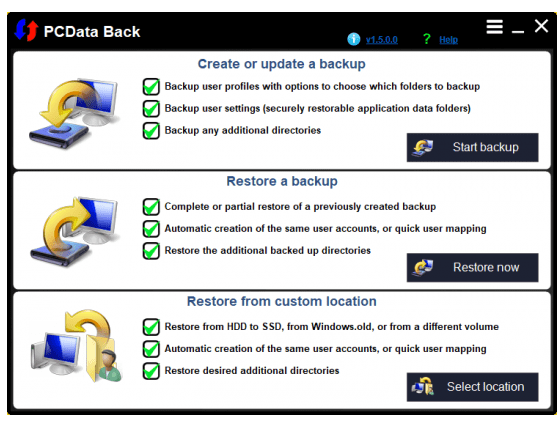 PCData Back