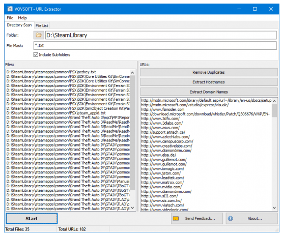 VovSoft URL Extractor