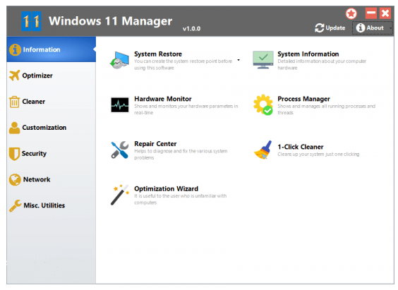 Yamicsoft Windows 11 Manager