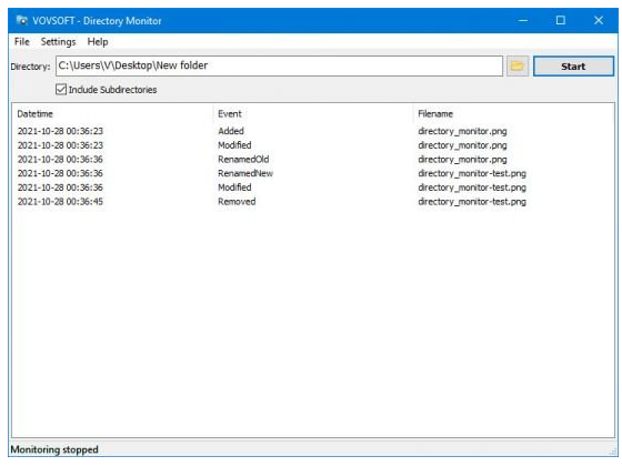 VovSoft Directory Monitor