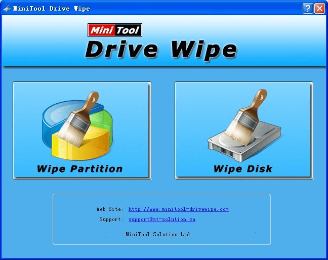 MiniTool Drive Wipe