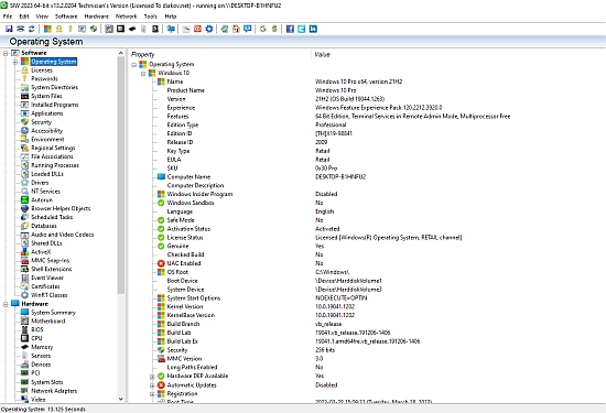 System Information for Windows