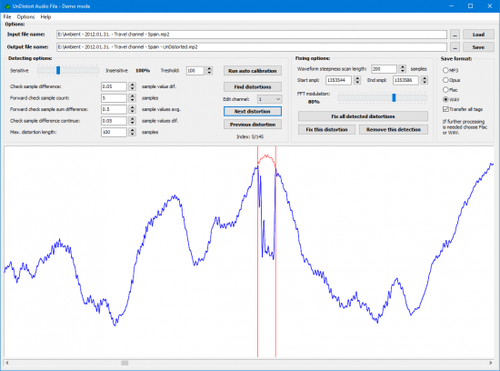 3delite UnDistort Audio File