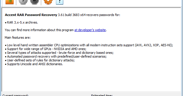 Accent RAR Password Recovery 3.61 build 3683 Professional Edition [Latest] Crack