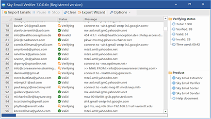 Sky Email Verifier 7.0.1.6 [Latest] Crack