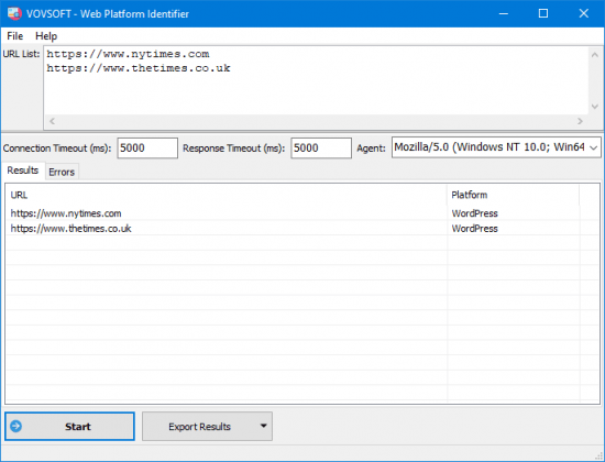 VovSoft Web Platform Identifier