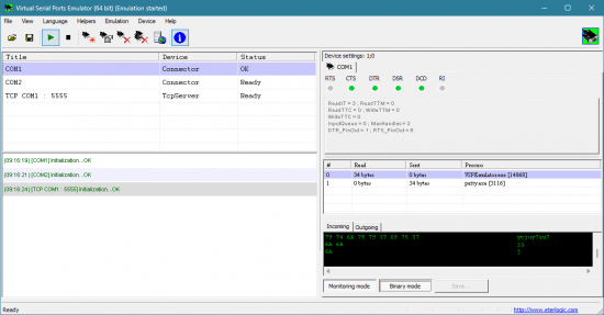 Eterlogic Virtual Serial Ports Emulator