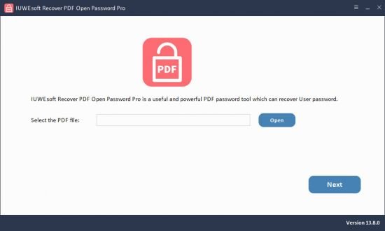 IUWEsoft Recover PDF Open Password Pro