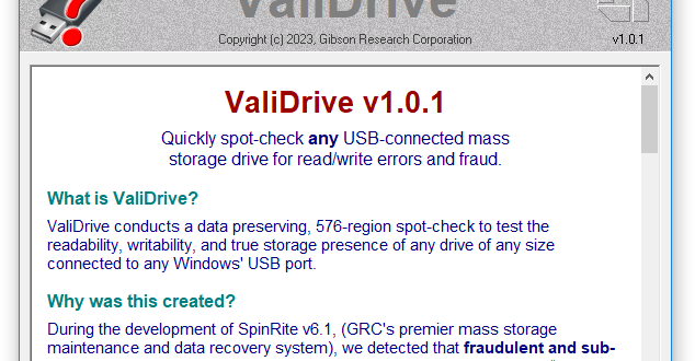 ValiDrive 1.0.1 [Latest] Crack