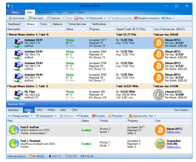 Awesome Miner Ultimate